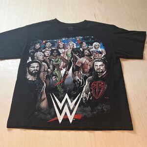 WWE Wrestling T Shirt Superstars Roman Reigns Seth Rollins Graphic Tee‎